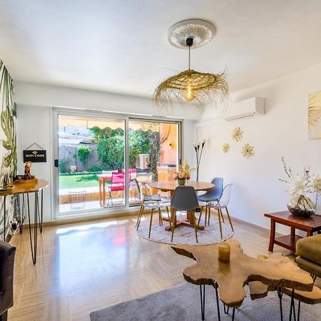 Ferienwohnung Le Riviera ~ Jardin ~ Parking ~ Climatisation Cagnes-sur-Mer Exterior foto