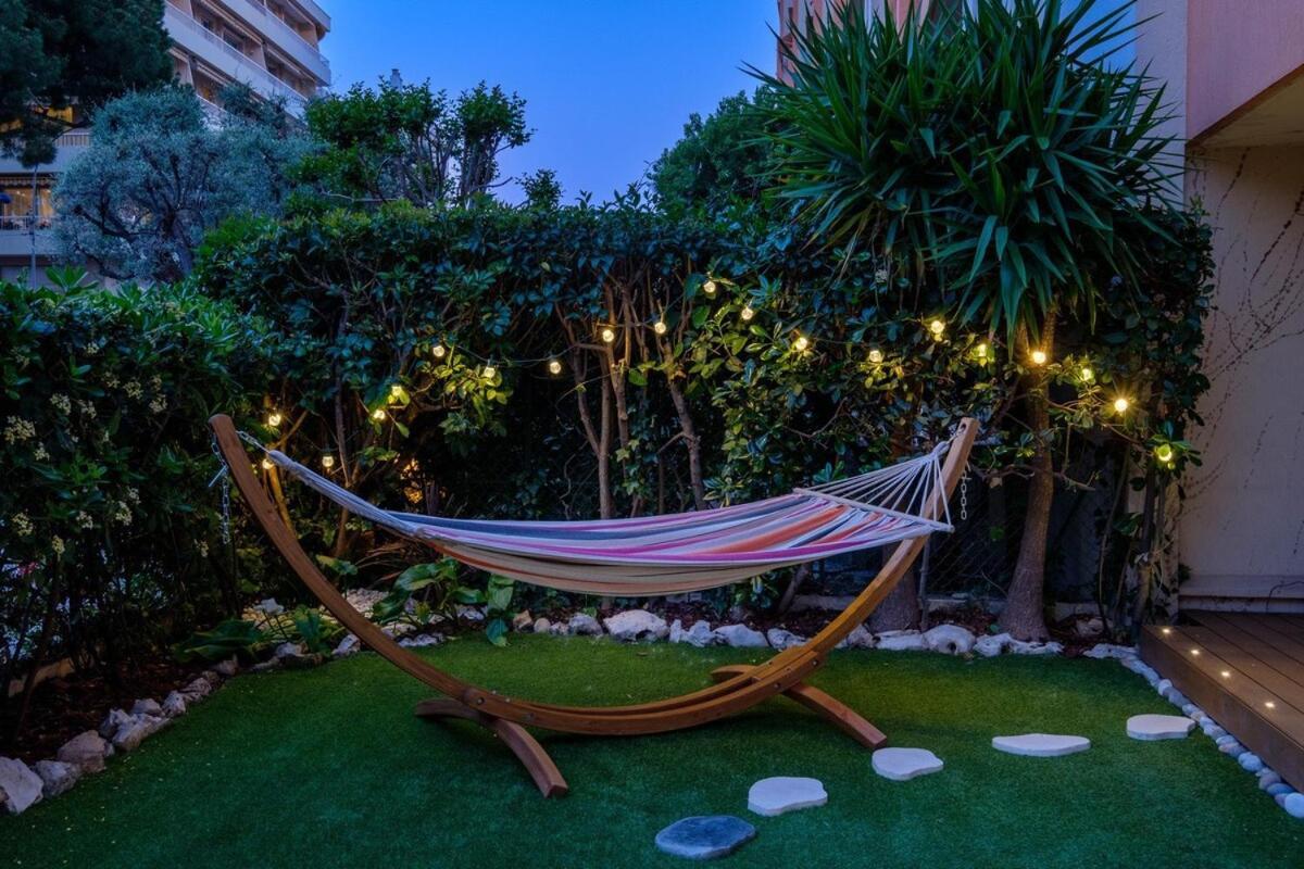 Ferienwohnung Le Riviera ~ Jardin ~ Parking ~ Climatisation Cagnes-sur-Mer Exterior foto