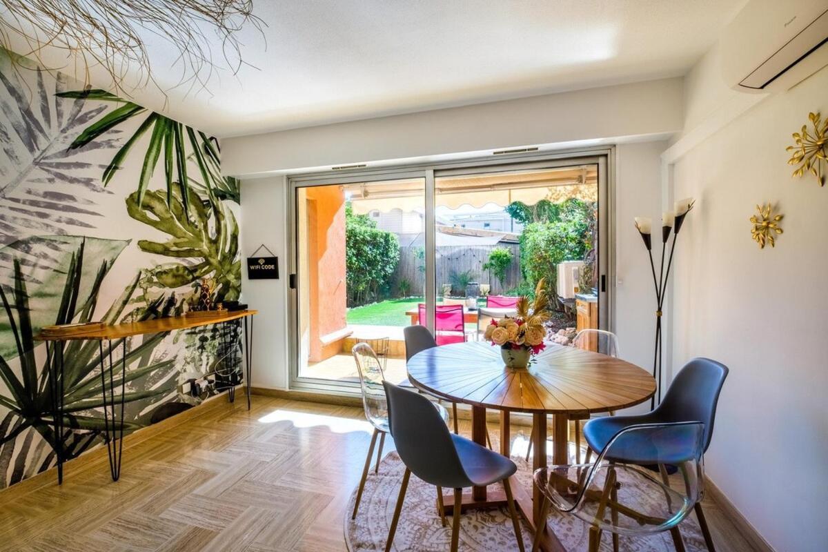 Ferienwohnung Le Riviera ~ Jardin ~ Parking ~ Climatisation Cagnes-sur-Mer Exterior foto