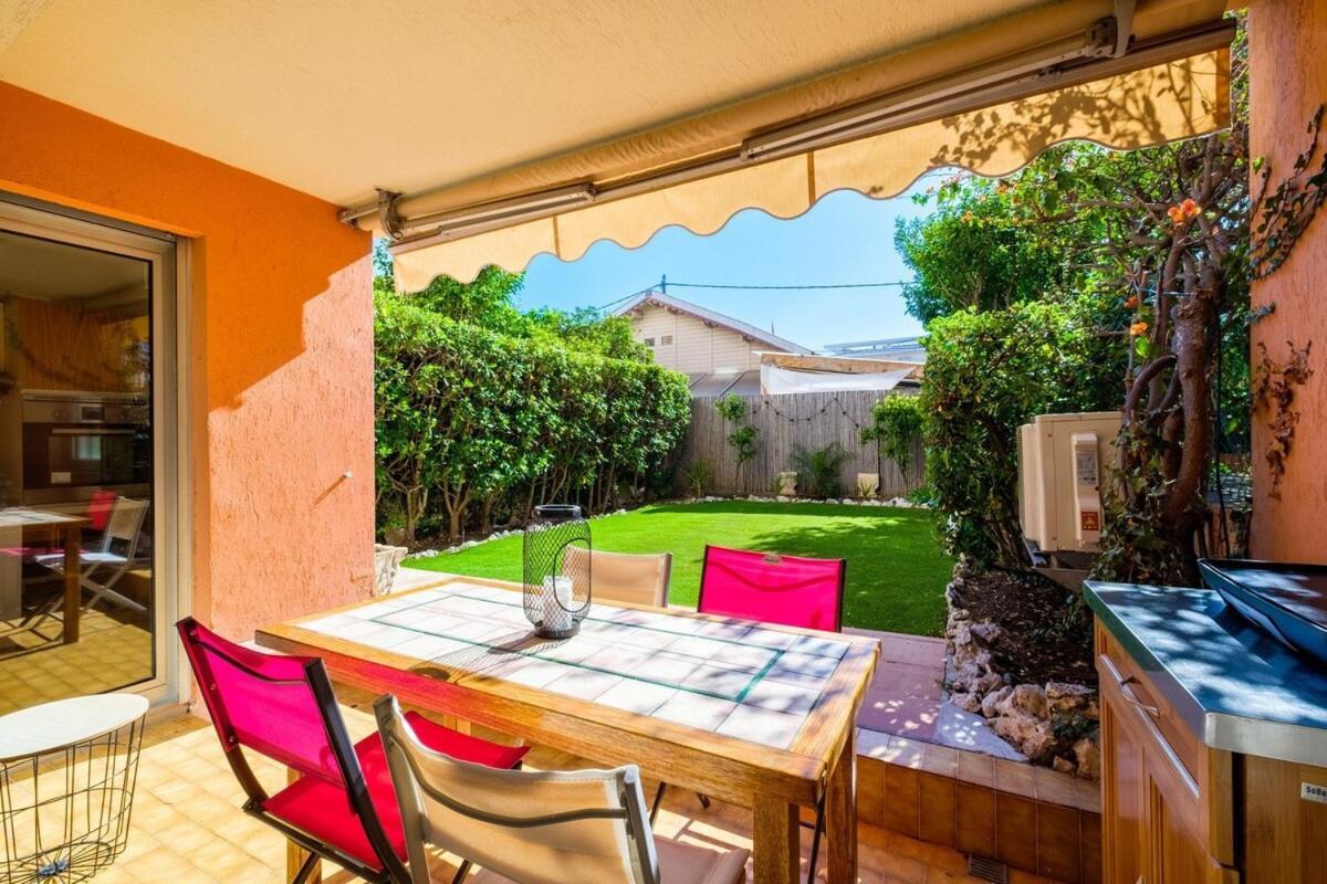 Ferienwohnung Le Riviera ~ Jardin ~ Parking ~ Climatisation Cagnes-sur-Mer Exterior foto