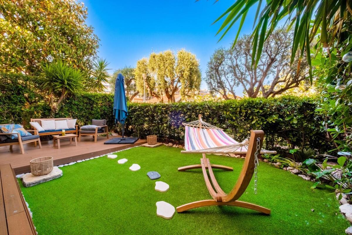 Ferienwohnung Le Riviera ~ Jardin ~ Parking ~ Climatisation Cagnes-sur-Mer Exterior foto